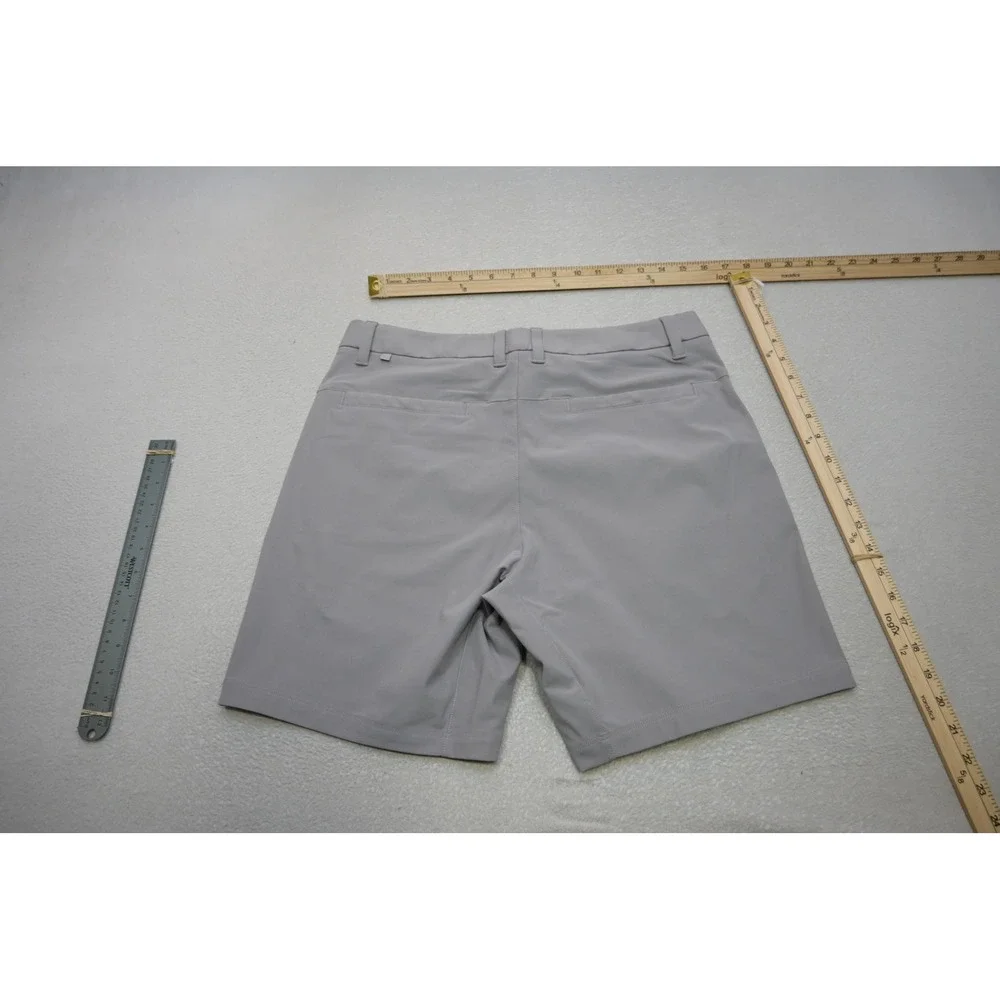 CRZ YOGA Golf Shorts Mens 32W Grey Performance Activewear Excellent